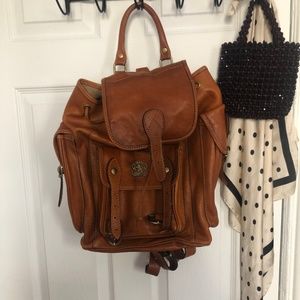 Brown leather Backpack